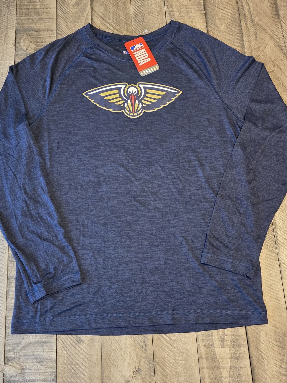 New Orleans Pelicans NBA Long Sleeve Shirt Men’s Medium Team Apparel NWT